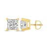 Thumbnail Image 3 of Princess-Cut Diamond Solitaire Stud Earrings 1-1/2 ct tw 14K Yellow Gold (I/I2)