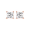 Thumbnail Image 2 of Princess-Cut Diamond Solitaire Stud Earrings 1-1/2 ct tw 14K Rose Gold (I/I2)