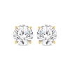 Thumbnail Image 2 of Round-Cut Diamond Solitaire Stud Earrings 2 ct tw 14K Yellow Gold (I/I2)