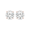 Thumbnail Image 1 of Round-Cut Diamond Solitaire Stud Earrings 2 ct tw 14K Rose Gold (I/I2)