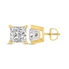 Thumbnail Image 2 of Princess-Cut Diamond Solitaire Stud Earrings 2 ct tw 14K Yellow Gold (I/I2)