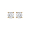 Thumbnail Image 1 of Radiant Reflections Diamond Solitaire Earrings 1 ct tw 10K Yellow Gold (J/I3)