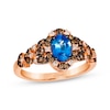 Thumbnail Image 0 of Le Vian Venetian Mosaic Sapphire Ring 3/8 ct tw Diamonds 14K Strawberry Gold