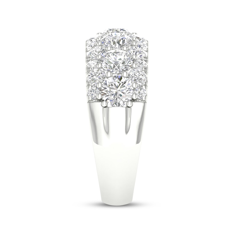 Main Image 3 of Lab-Grown Diamonds by KAY Domed Anniversary Ring 2-1/2 ct tw 14K White Gold