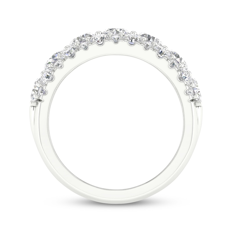 Main Image 4 of Now + Forever Lab-Grown Diamonds Domed Anniversary Ring 2-1/2 ct tw 14K White Gold