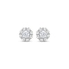 Thumbnail Image 2 of Round-Cut Diamond Solitaire Flower Earrings with Hearts 1/2 ct tw 10K White Gold (I/I3)