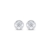 Thumbnail Image 1 of Diamond Solitaire Hidden Halo Stud Earrings 1/2 ct tw 10K White Gold (I/I3)