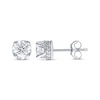 Thumbnail Image 1 of Diamond Solitaire Hidden Halo Stud Earrings 1 ct tw 10K White Gold (I/I3)