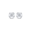 Thumbnail Image 2 of Diamond Solitaire Hidden Halo Stud Earrings 1 ct tw 10K White Gold (I/I3)