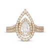 Thumbnail Image 3 of Neil Lane Artistry Pear-Shaped Lab-Grown Diamond Open Halo Engagement Ring 1-1/2 ct tw 14K Yellow Gold