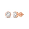 Thumbnail Image 1 of Round-Cut Diamond Solitaire Stud Earrings 1/4 ct tw 14K Rose Gold (I/I2)