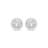 Thumbnail Image 2 of Round-Cut Diamond Solitaire Stud Earrings 1/2 ct tw 14K White Gold (I/I2)