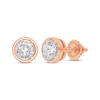 Thumbnail Image 1 of Round-Cut Diamond Solitaire Stud Earrings 1/2 ct tw 14K Rose Gold (I/I2)