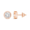 Thumbnail Image 3 of Round-Cut Diamond Solitaire Stud Earrings 1/2 ct tw 14K Rose Gold (I/I2)