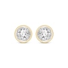 Thumbnail Image 2 of Round-Cut Diamond Solitaire Stud Earrings 1 ct tw 14K Yellow Gold (I/I2)