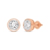 Thumbnail Image 1 of Round-Cut Diamond Solitaire Stud Earrings 1 ct tw 14K Rose Gold (I/I2)