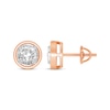 Thumbnail Image 3 of Round-Cut Diamond Solitaire Stud Earrings 1 ct tw 14K Rose Gold (I/I2)