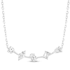 Thumbnail Image 0 of All You Are Multi-Shape  Lab-Grown diamond Smile Necklace 2 ct tw 14K White Gold 18"