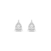 Thumbnail Image 2 of Diamond Solitaire Teardrop-Shaped Stud Earrings 1/8 ct tw Sterling Silver (J/I3)