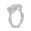 Thumbnail Image 2 of Neil Lane Artistry Emerald-Cut & Pear-Shaped Lab-Grown Diamond Engagement Ring 2-3/4 ct tw 14K White Gold