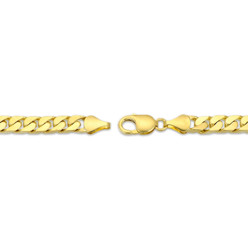 Main Image 3 of Solid Miami Cuban Curb Chain Bracelet 6.5mm 10K Yellow Gold 8.5&quot;