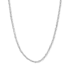 Thumbnail Image 1 of Solid Singapore Chain Necklace 2.5mm 14K White Gold 20&quot;