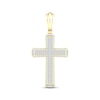 Thumbnail Image 1 of Men's Diamond Cross Charm 2 ct tw 10K Yellow Gold