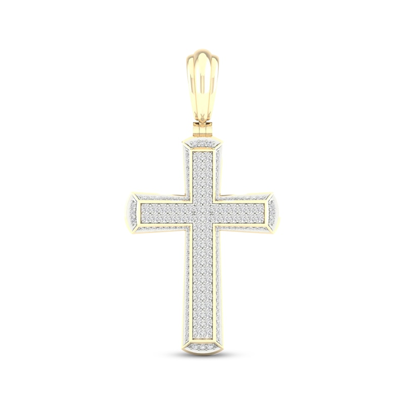 Main Image 1 of Men's Diamond Cross Charm 2 ct tw 10K Yellow Gold