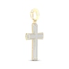 Thumbnail Image 2 of Men's Diamond Cross Charm 2 ct tw 10K Yellow Gold