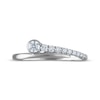 Thumbnail Image 2 of Milestones Diamond Bypass Anniversary Ring 1/4 ct tw 14K White Gold