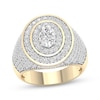 Thumbnail Image 1 of Lab-Grown Diamonds by KAY Men's Oval-Cut Ring 2-3/4 ct tw 10K Yellow Gold