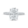 Thumbnail Image 3 of Lab-Grown Diamonds by KAY Oval-Cut Engagement Ring 4-1/4 ct tw 14K White Gold