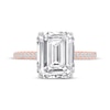 Thumbnail Image 2 of Lab-Created Diamonds by KAY Emerald-Cut Engagement Ring 4-1/3 ct tw 14K Rose Gold