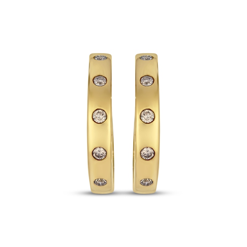 Main Image 2 of Le Vian Diamond Hoop Earrings 1/2 ct tw 14K Honey Gold