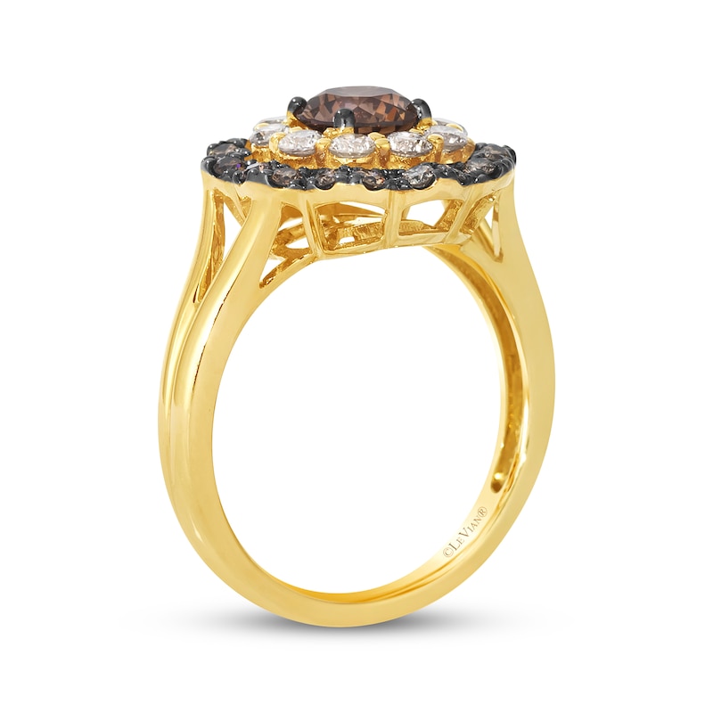 Main Image 2 of Le Vian Vault Chocolate Ombré Diamond Ring 1-3/4 ct tw 14K Honey Gold