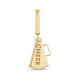 Charmed Memories &quot;Cheer&quot; Megaphone Charm 10K Yellow Gold