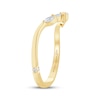 Thumbnail Image 2 of Monique Lhuillier Bliss Marquise-Cut Lab-Grown Diamond Contour Wedding Band 1/6 ct tw 18K Yellow Gold