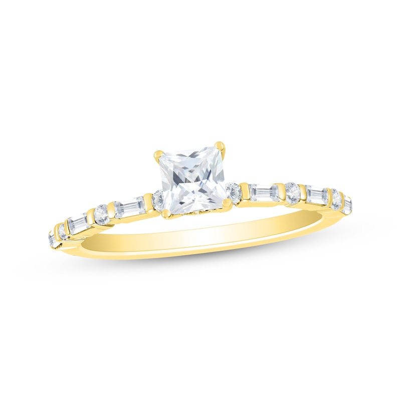 Princess-Cut Diamond Engagement Ring 1 ct tw 14K Yellow Gold