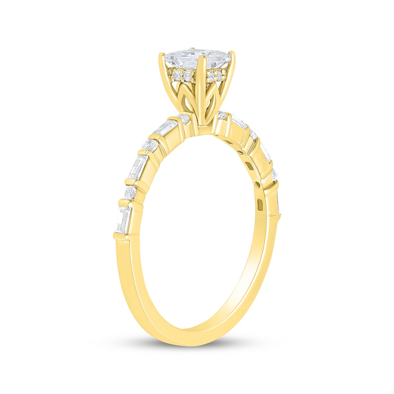 Princess-Cut Diamond Engagement Ring 1 ct tw 14K Yellow Gold