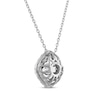 Thumbnail Image 3 of THE LEO Cushion-Shaped Diamond Necklace 1 ct tw Round-Cut 14K White Gold 19&quot;