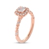 Thumbnail Image 5 of THE LEO First Light Diamond Princess-Cut Halo Engagement Ring 7/8 ct tw 14K Rose Gold