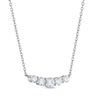 Thumbnail Image 2 of THE LEO Diamond Smile Necklace 3/4 ct tw 14K White Gold 19&quot;