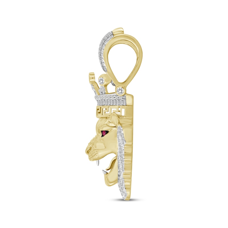 Lion Head Charm Keychain