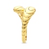 Thumbnail Image 2 of Textured Bulb Bypass Ring 14K Yellow Gold - Size 7