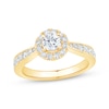 Thumbnail Image 1 of Round-Cut Diamond Halo Engagement Ring 1 ct tw 14K Yellow Gold