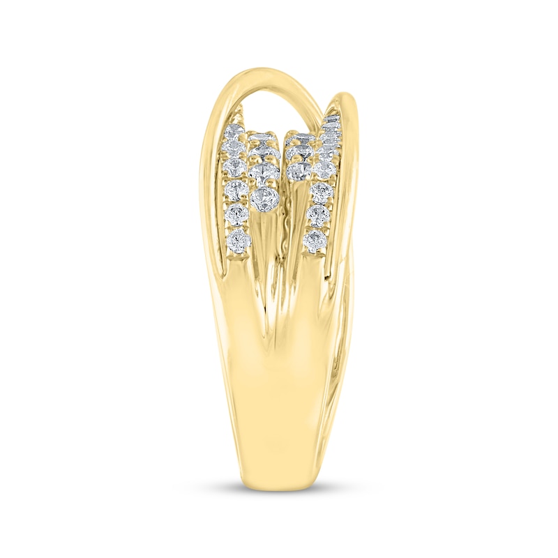 Main Image 2 of THE LEO Diamond Orbit Ring 1 ct tw 14K Yellow Gold