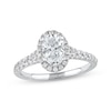 Thumbnail Image 1 of Lab-Grown Diamonds by KAY Oval-Cut Engagement Ring 1-1/2 ct tw 14K White Gold