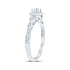 Thumbnail Image 1 of Round-Cut Diamond Halo Engagement Ring 1/4 ct tw 14K White Gold