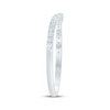 Thumbnail Image 2 of Diamond Contour Wedding Band 1/6 ct tw 14K White Gold