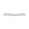 Thumbnail Image 3 of Diamond Contour Wedding Band 1/6 ct tw 14K White Gold